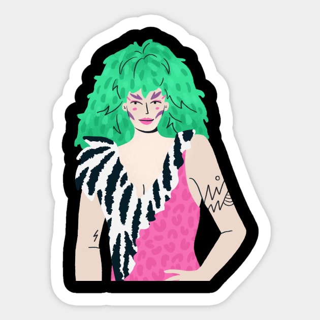 Pizzazz - The Misfits from Jem & The Holograms Sticker by London Colin